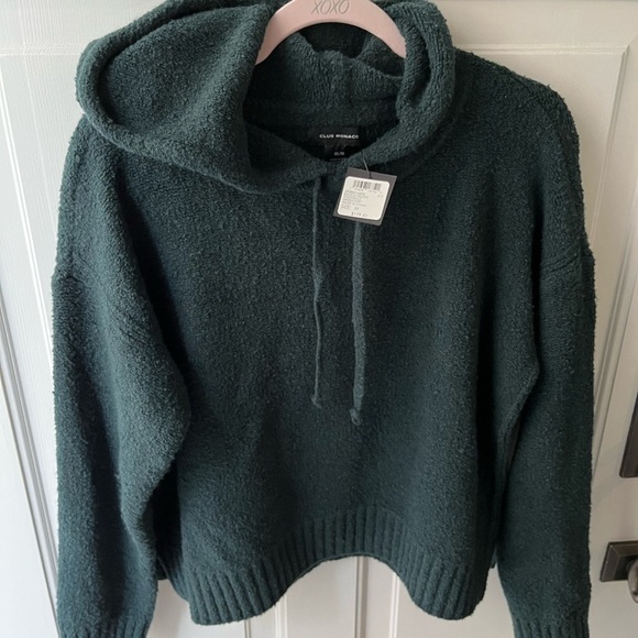 NWT Club Monaco Bouclé Hoodie - Picture 8 of 8